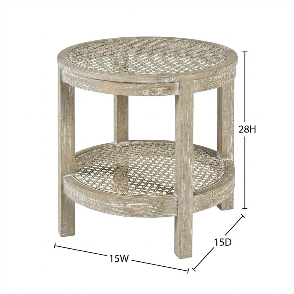 Round Accent Table with Smooth Surface and Sturdy Construction. Picture 7