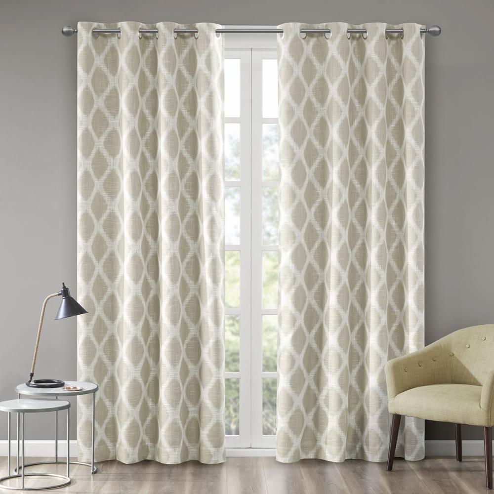 Printed Ikat Blackout Curtain Panel. Picture 2
