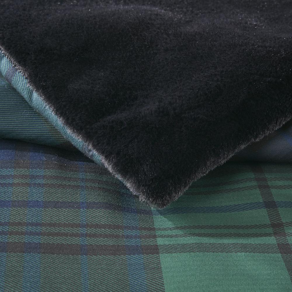 Faux Wool to Faux Fur Down Alternative Comforter Set. Picture 5