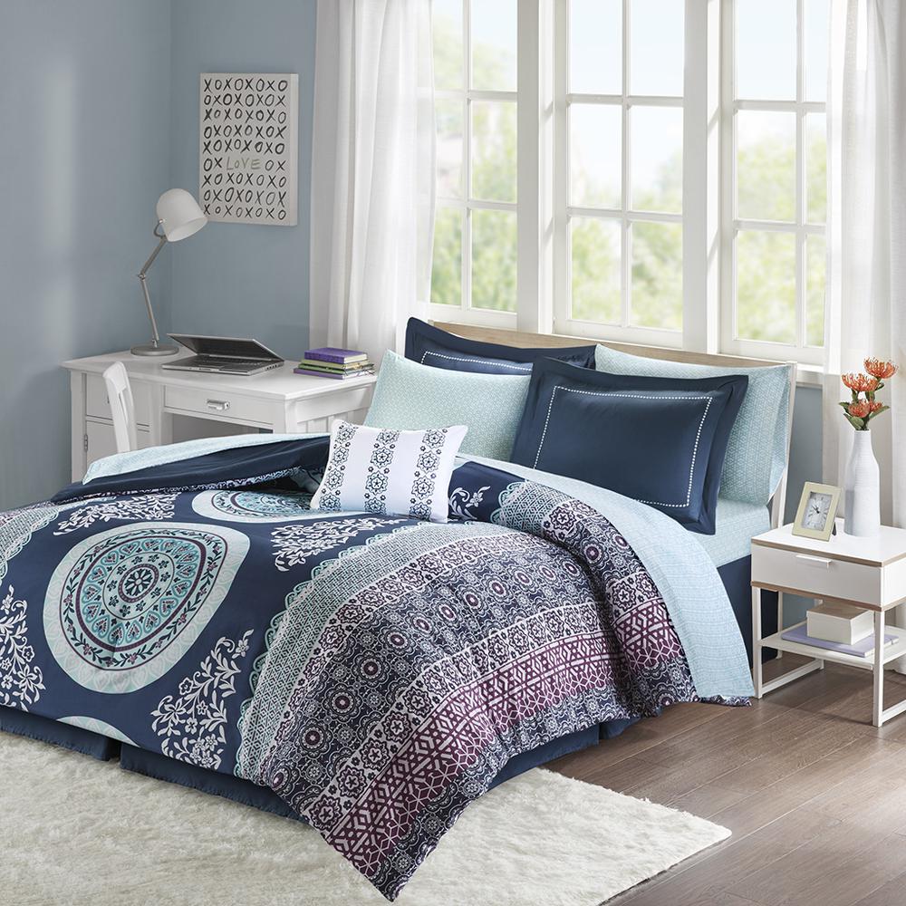 Bohemian Bliss 9-Piece Printed Comforter with Sheet Set, Belen Kox. Picture 2