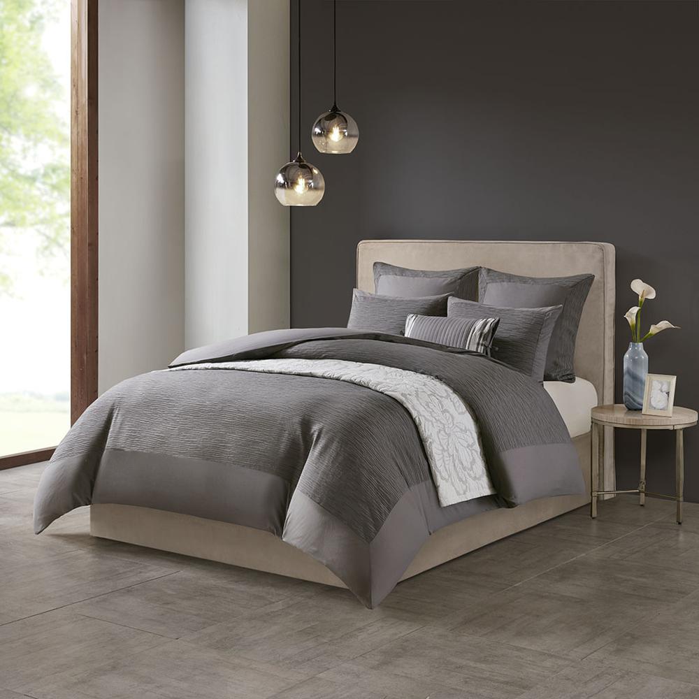 Cotton Blend Yarn Dyed 3 Piece Duvet Cover Set. Picture 4