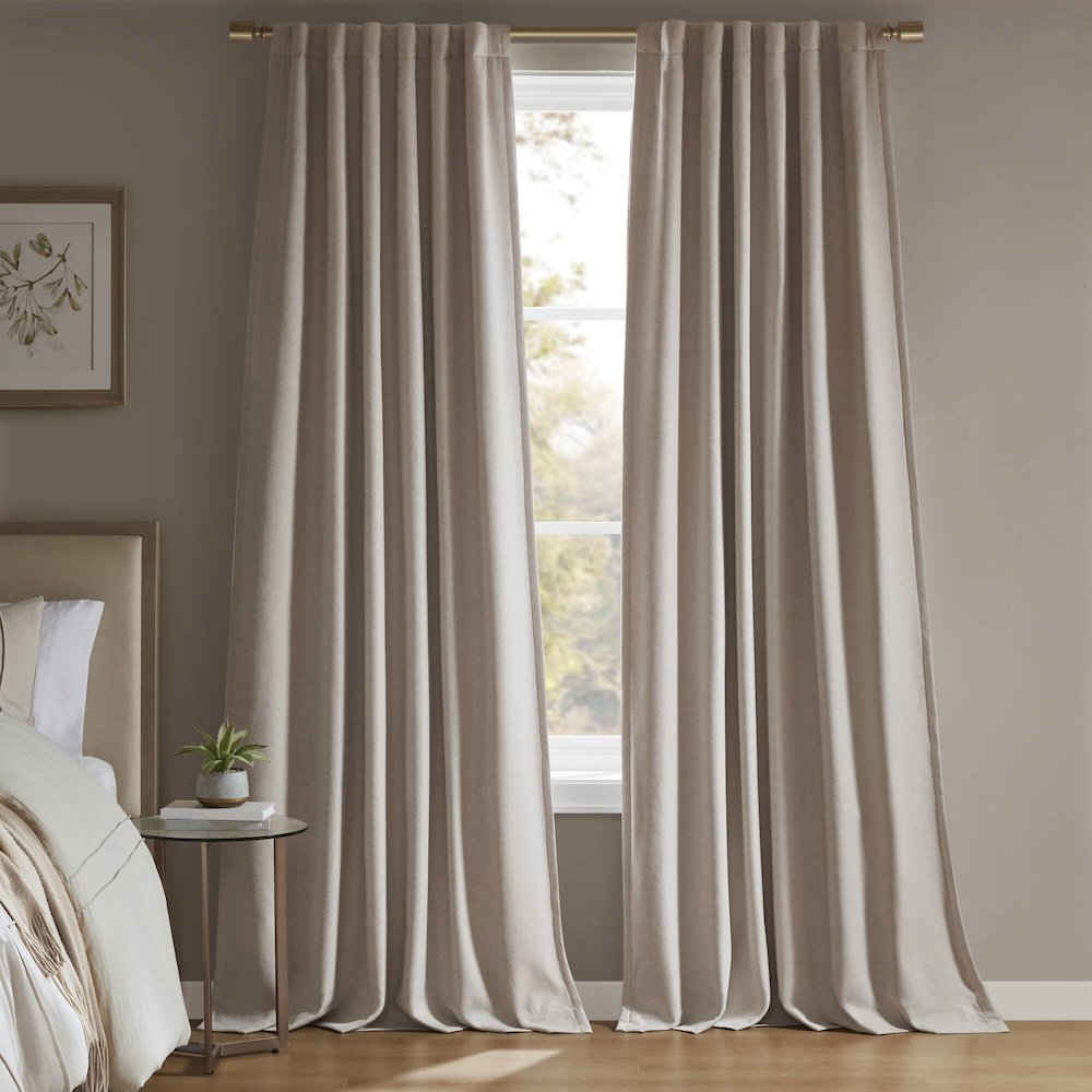 Karien Sound blocking/Total blackout curtain panel pair. Picture 1