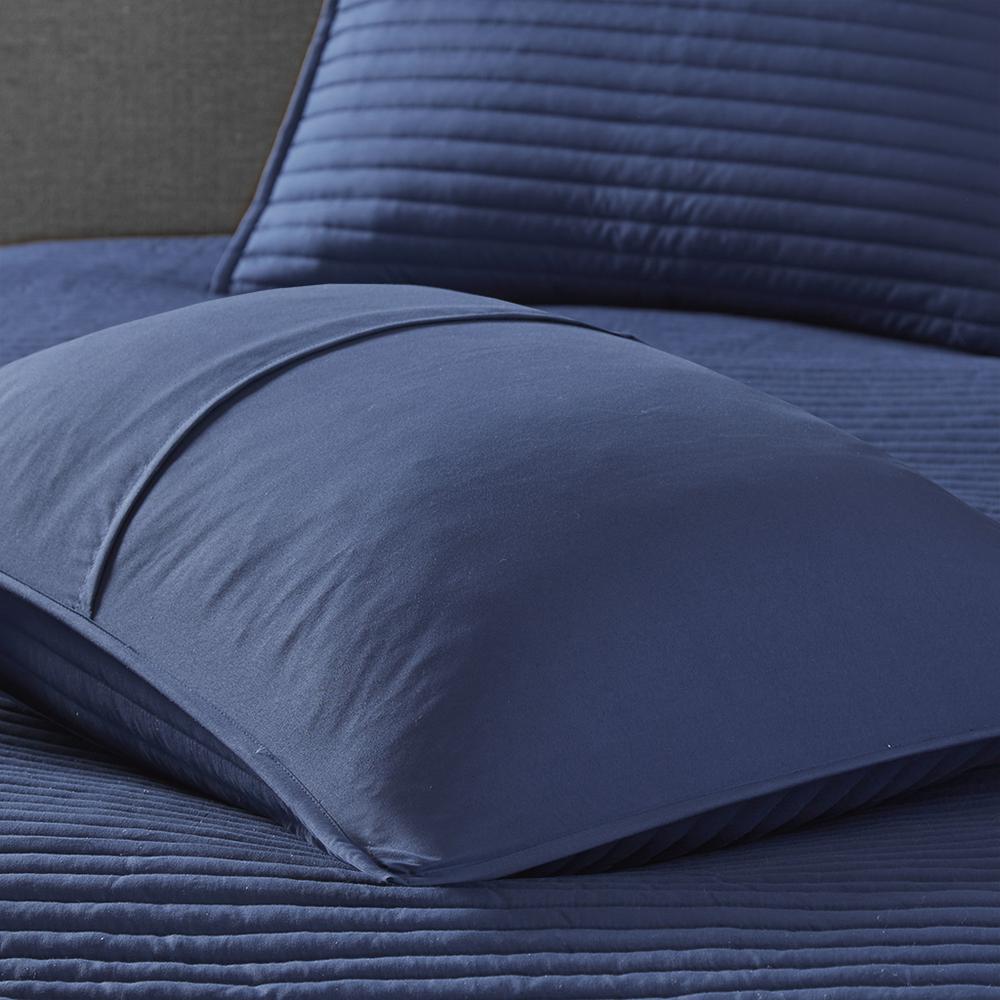 Serene Watercolor Stripe Seersucker Comforter Set, Belen Kox. Picture 7
