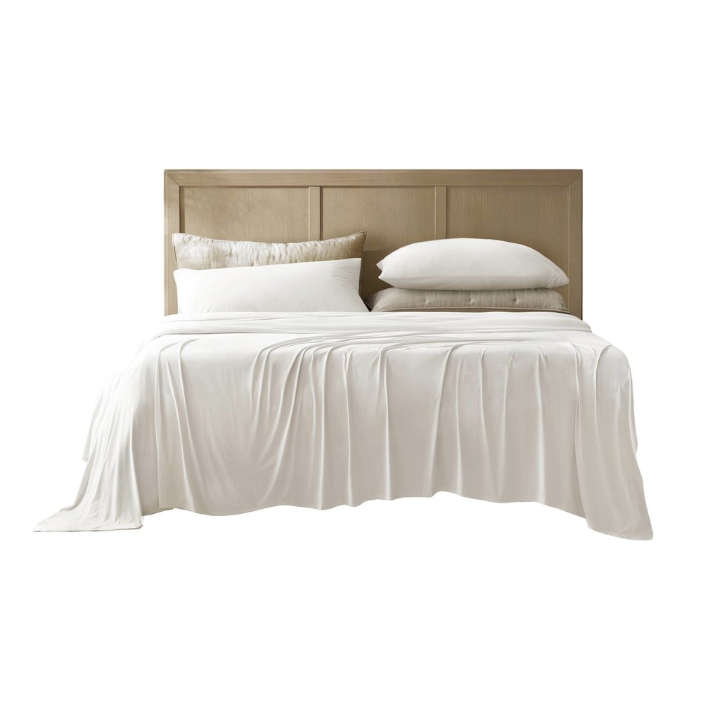 Stretch Jersey Sheet Set, White color. Picture 2