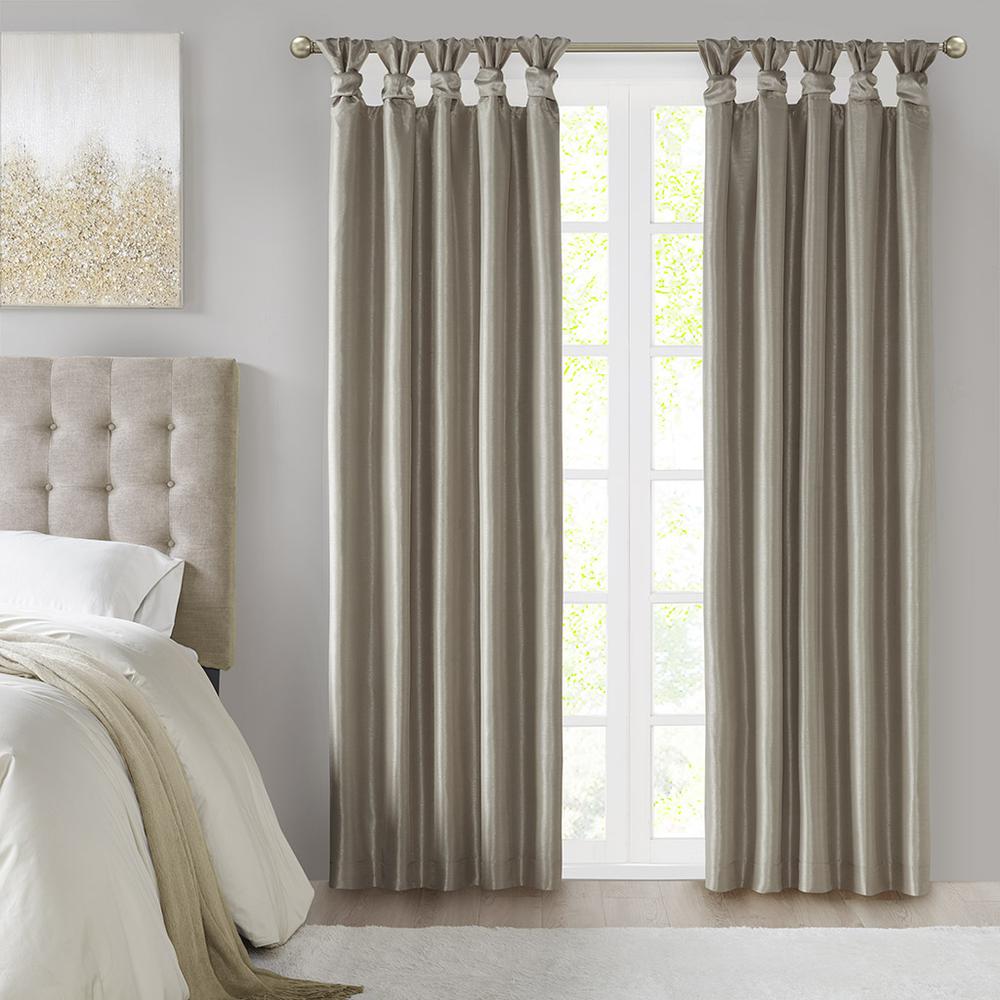 Twist Tab Total Blackout Window Curtain Panel. Picture 3