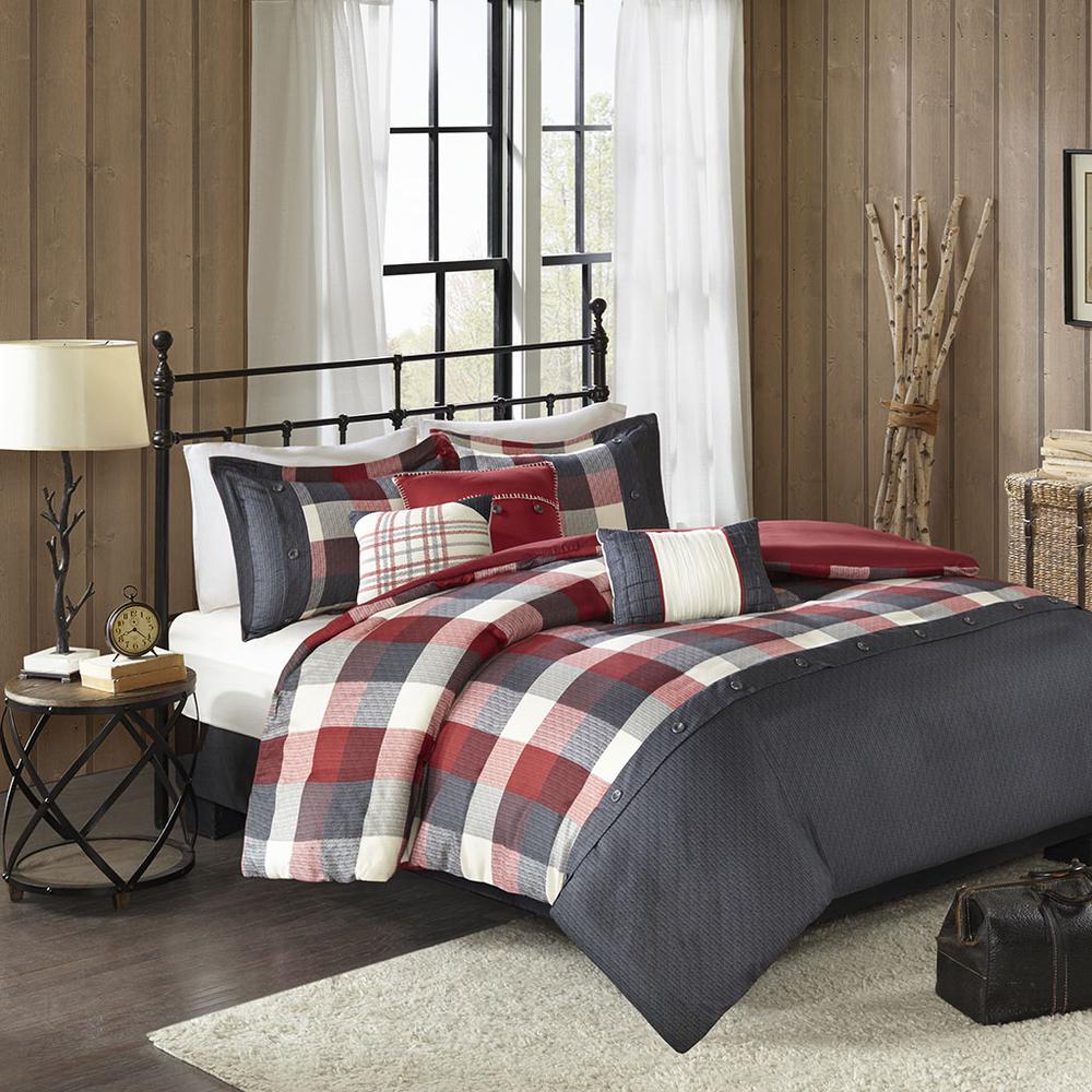 6 Piece Herringbone Duvet Cover Set. Picture 4