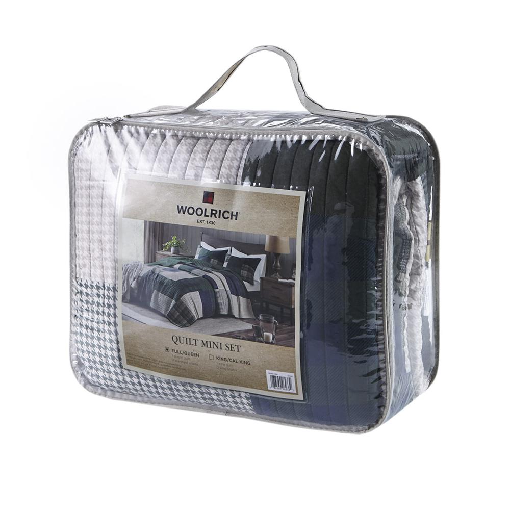 Mill Creek Oversized Cotton Quilt Set, Green color. Picture 2