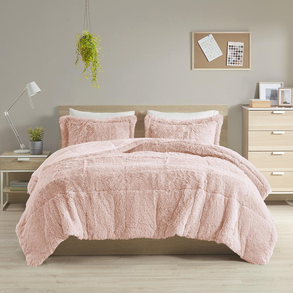 Shaggy Long Fur Comforter Mini Set. Picture 5