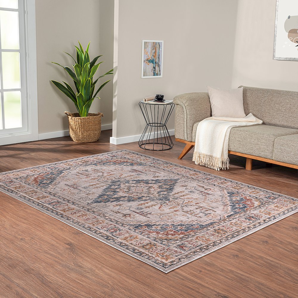 Vintage Medallion Woven Area Rug. Picture 4
