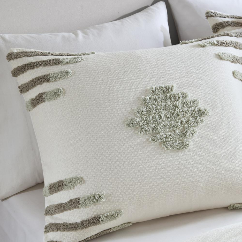 3 Piece Cotton Blend Chenille Duvet Cover Set. Picture 2