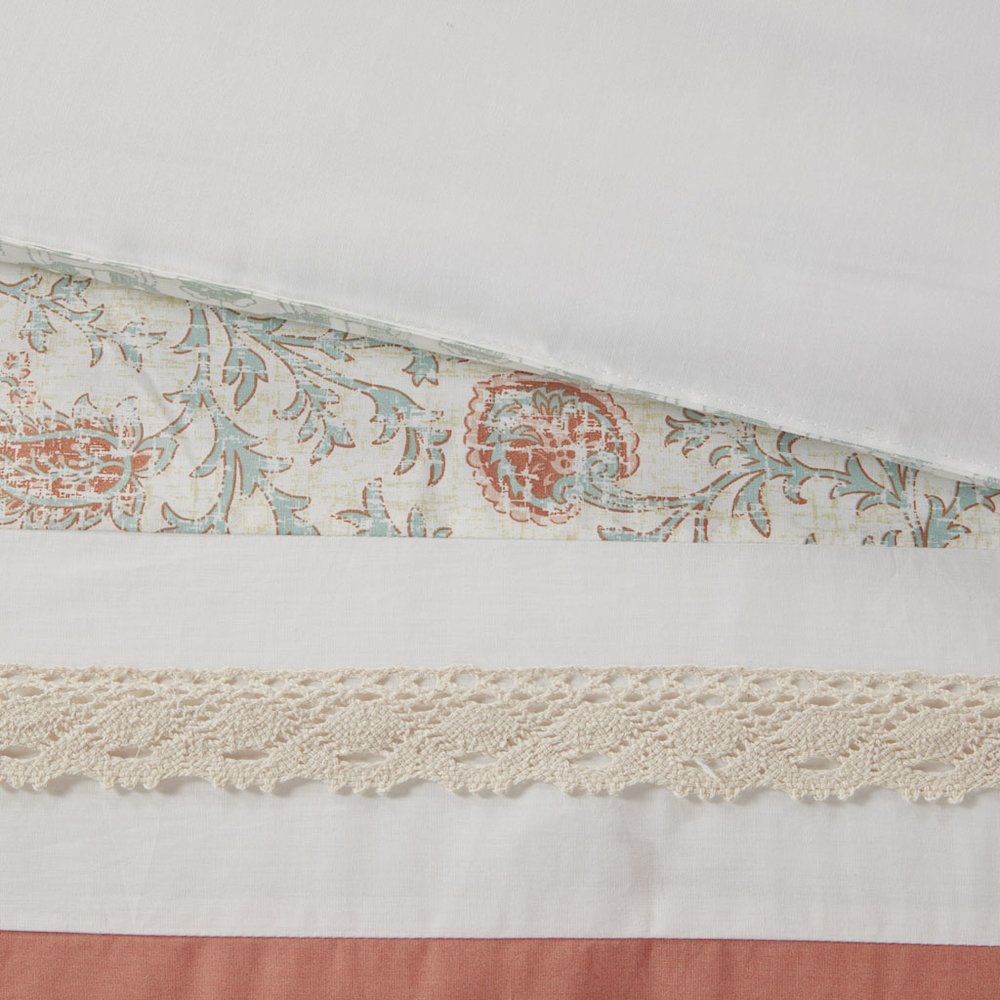 9 Piece Cotton Percale Comforter Set. Picture 3