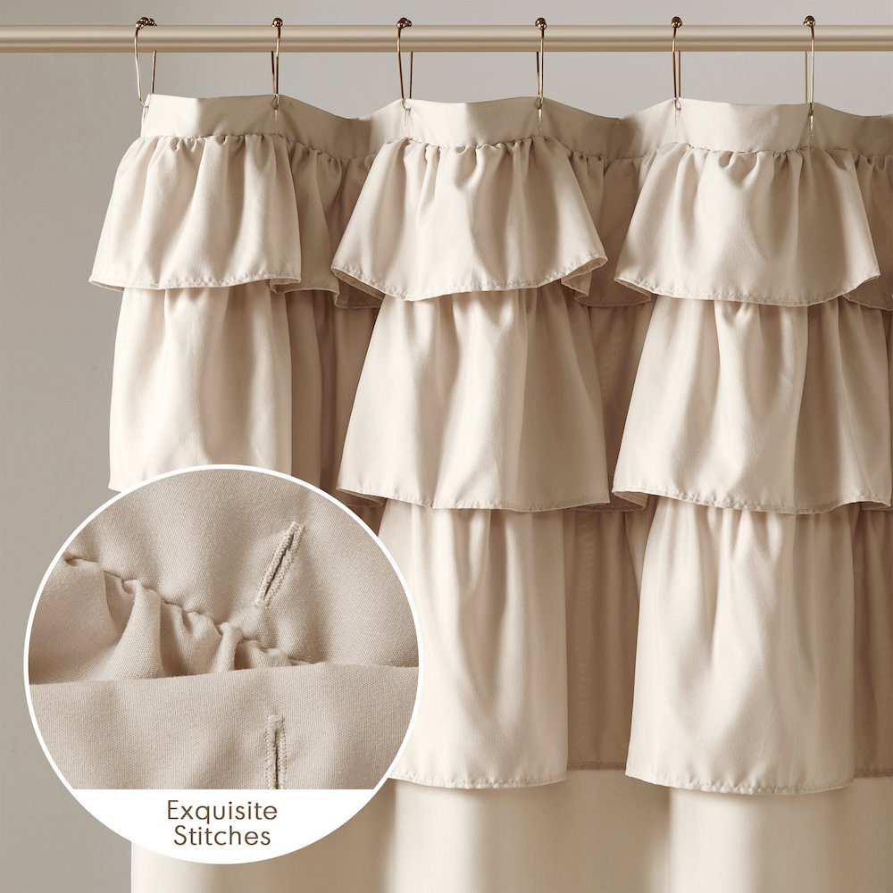 Grace Ruffled Shower Curtain. Picture 5