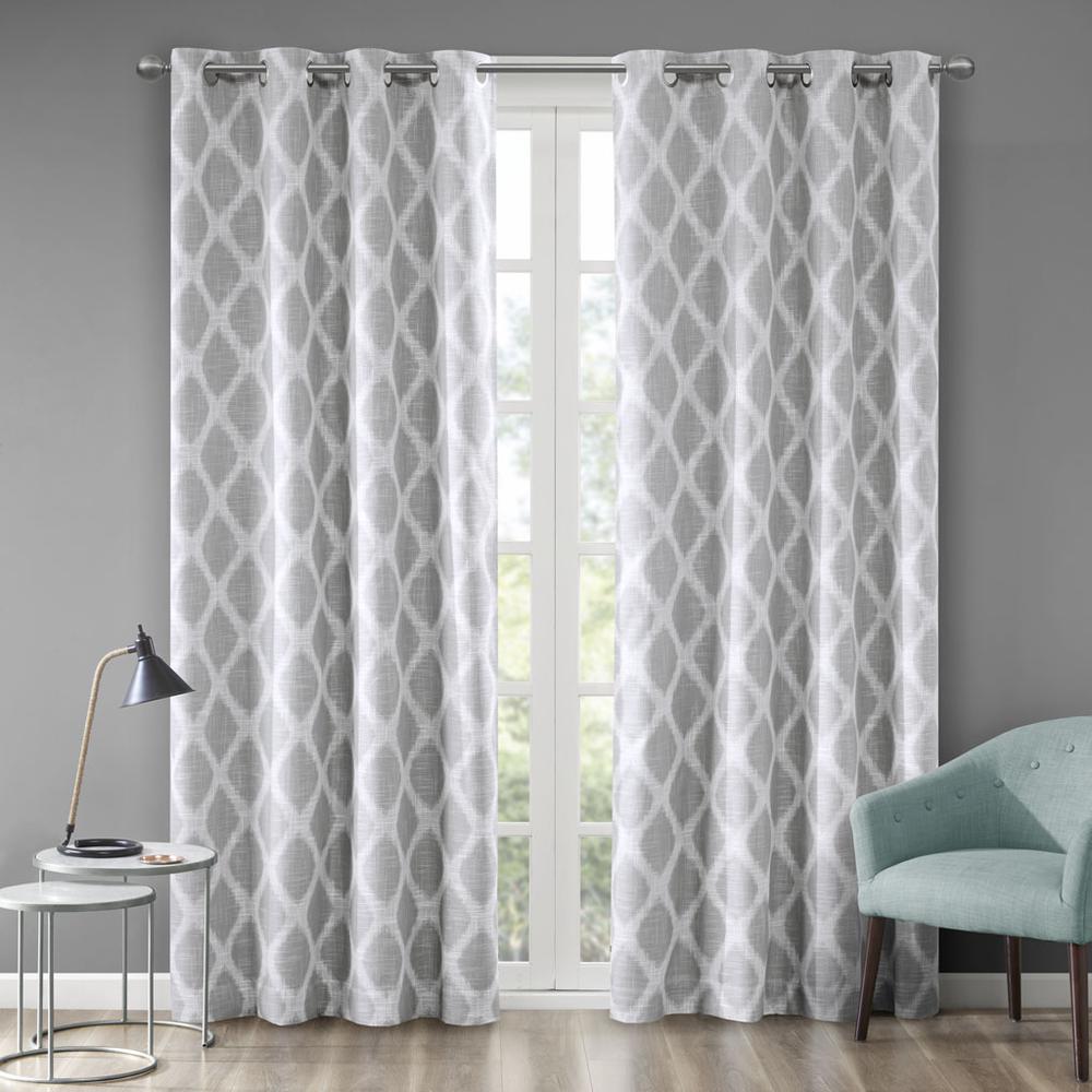 Printed Ikat Blackout Curtain Panel. Picture 2