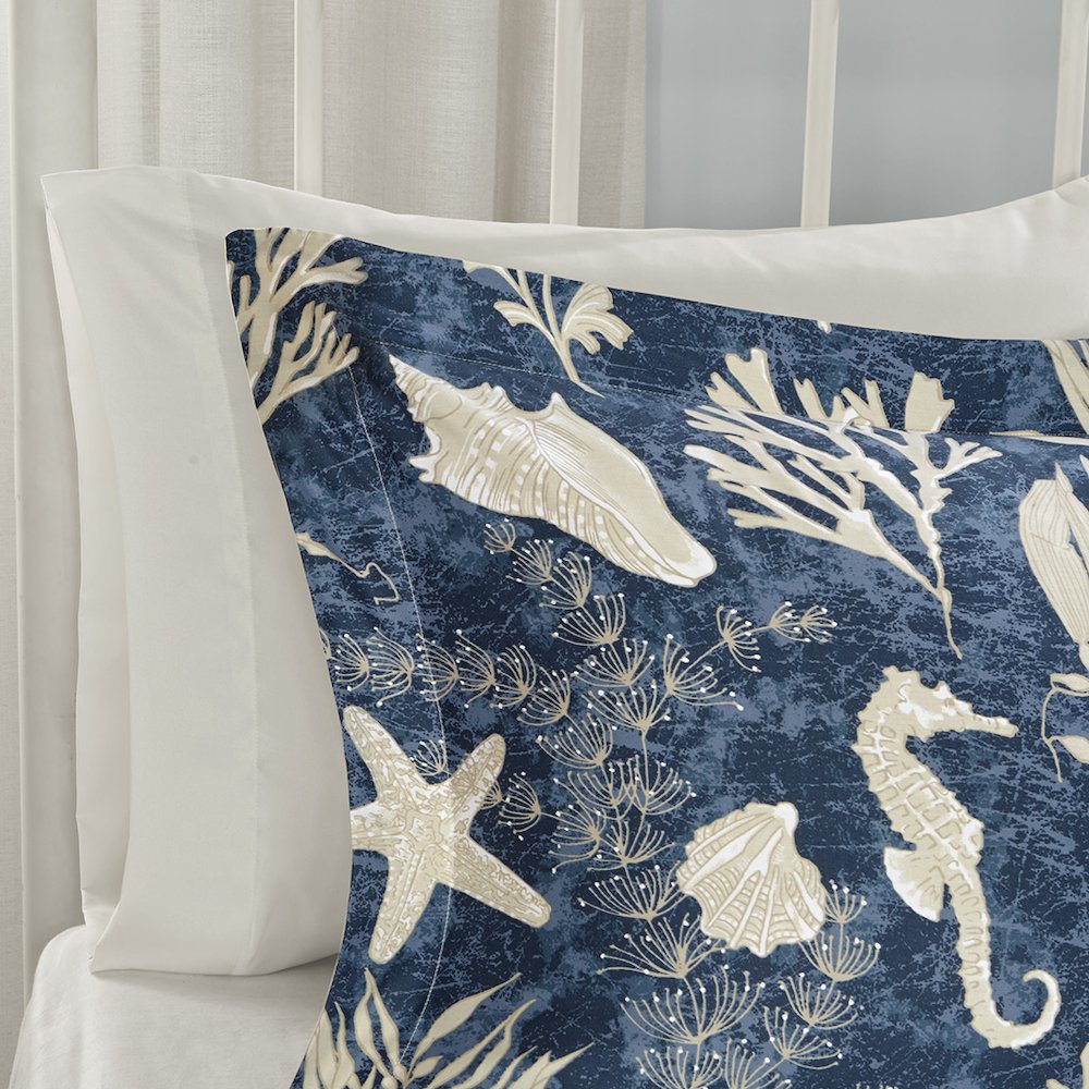 7 Piece Cotton Sateen Comforter Set. Picture 5