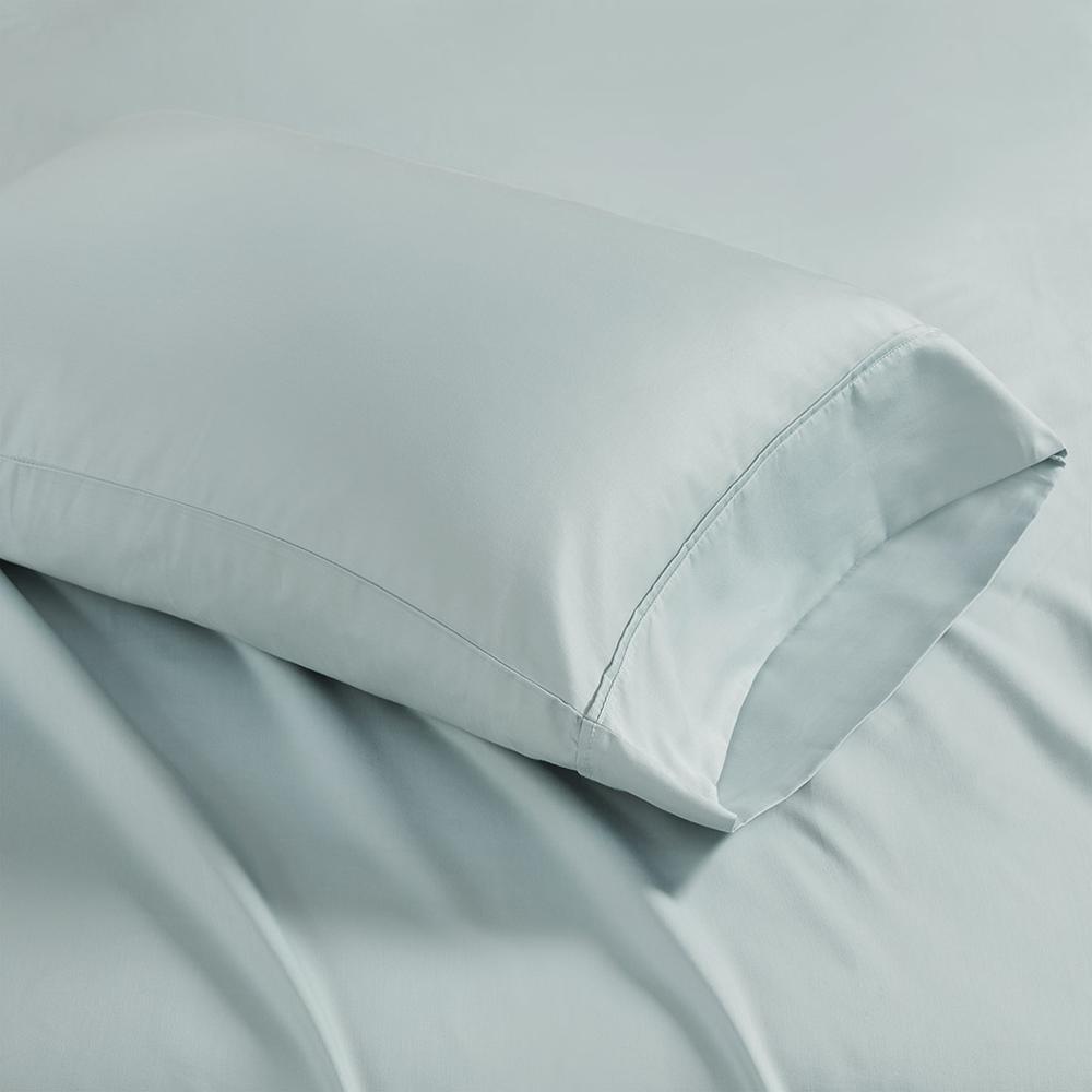 1500 Thread Count Cotton Blend 2 PC Pillowcases, Seafoam color. Picture 4