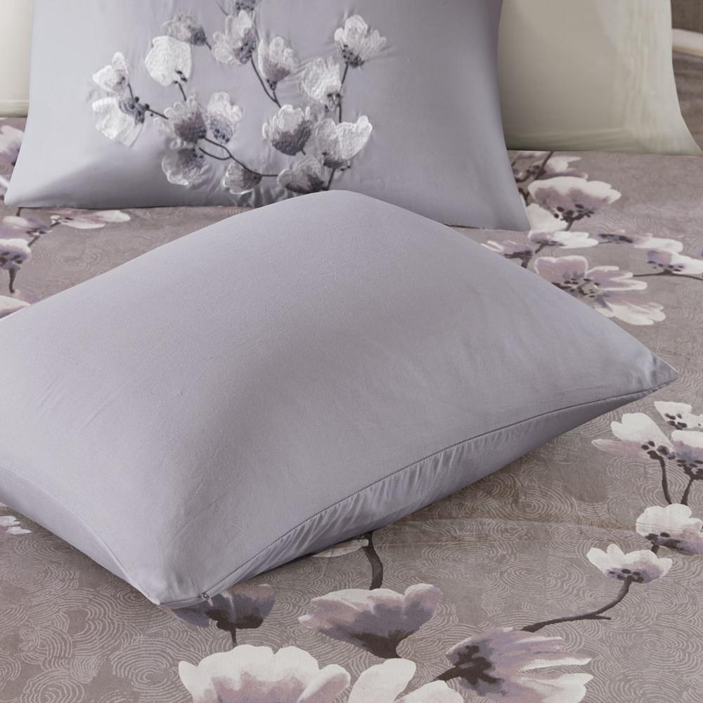 3 Piece Cotton Sateen Printed Duvet Cover Set. Picture 5
