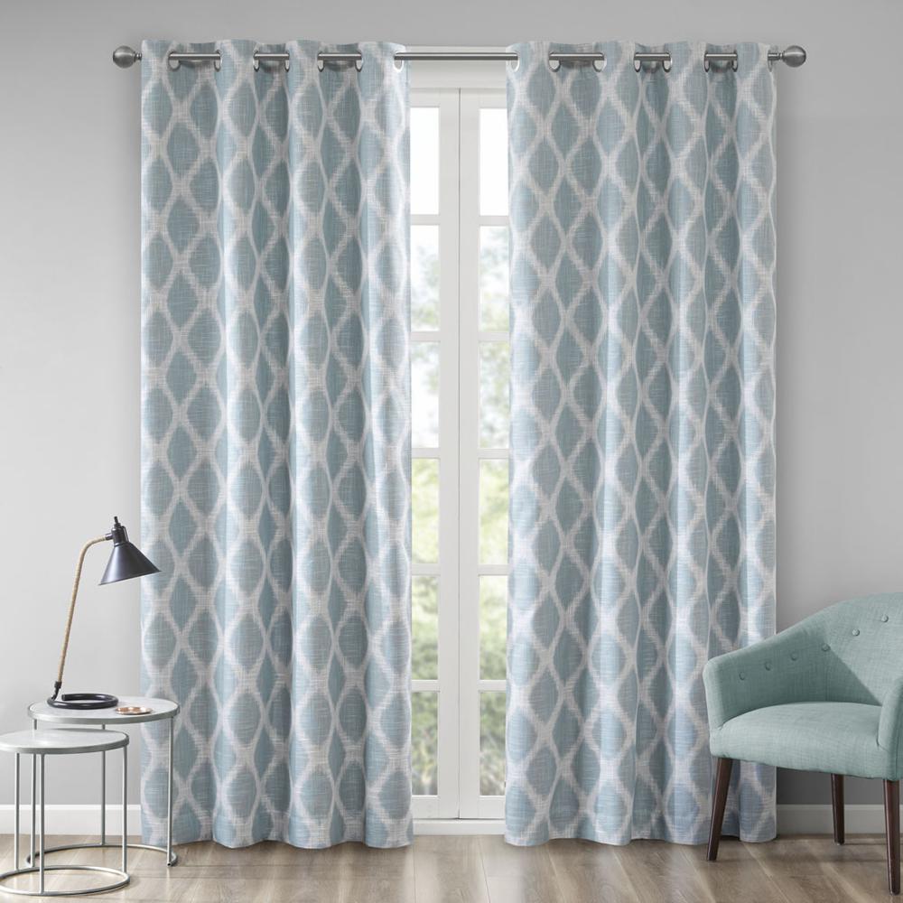 Printed Ikat Blackout Curtain Panel. Picture 4