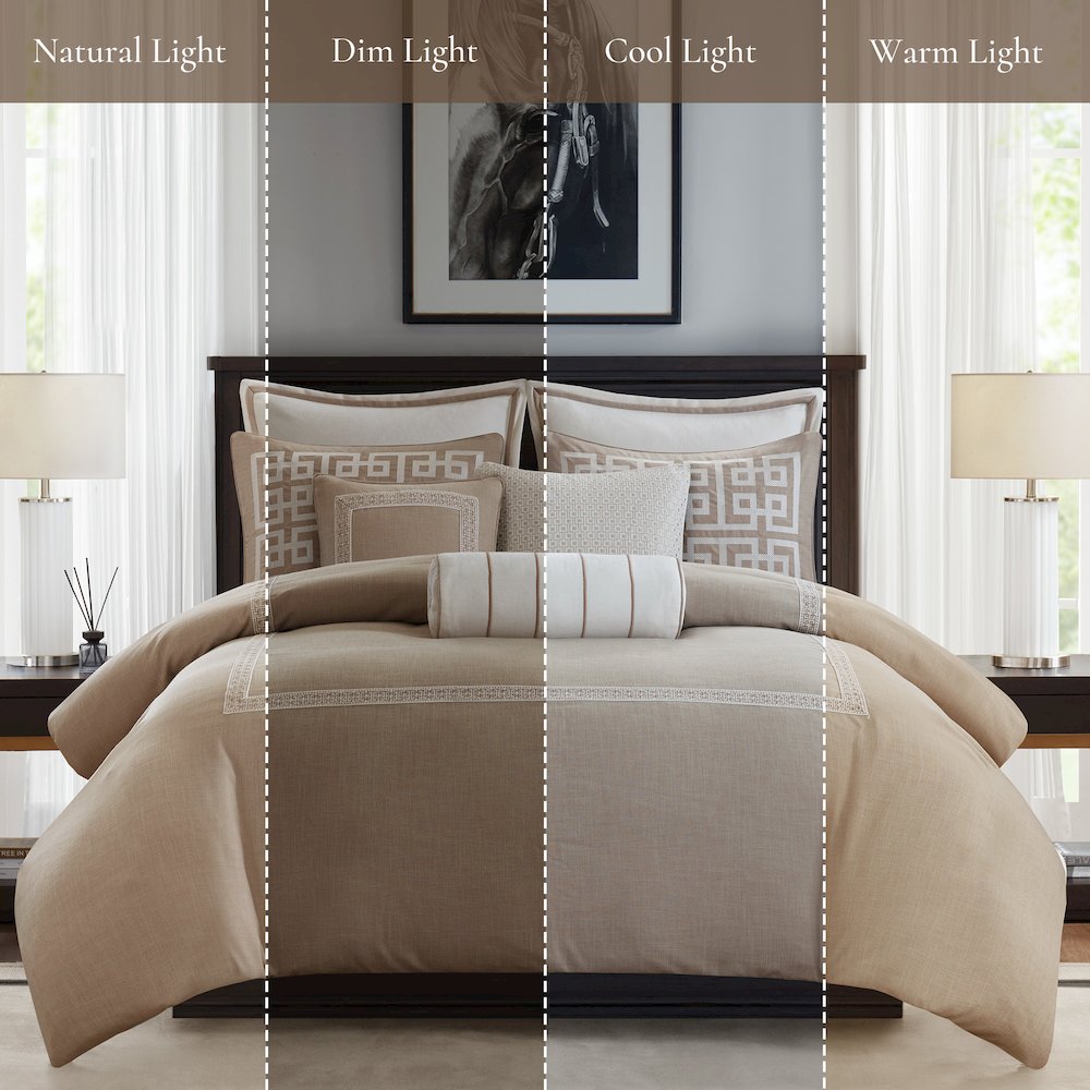 Jarvis Embroidery Oversized Duvet Style Comforter Set. Picture 2