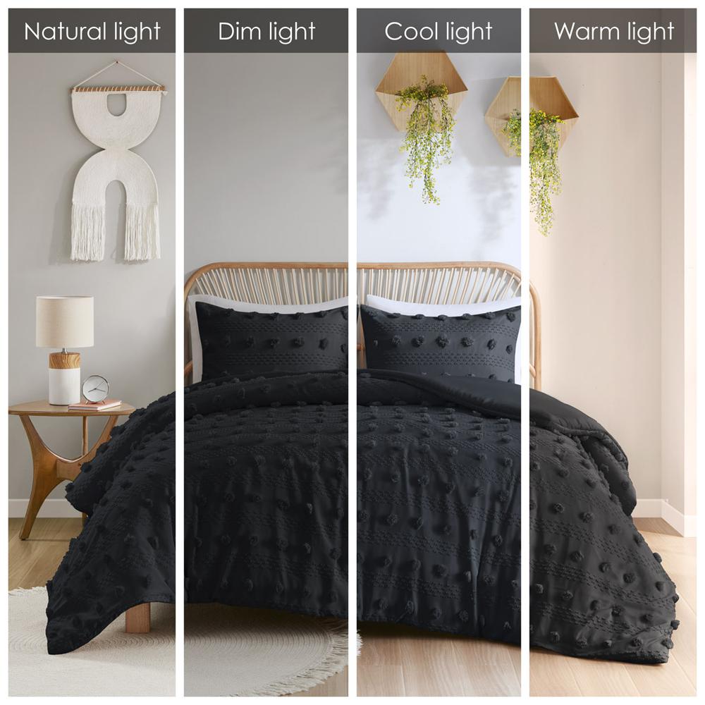 Clip Jacquard Duvet Cover Set. Picture 4