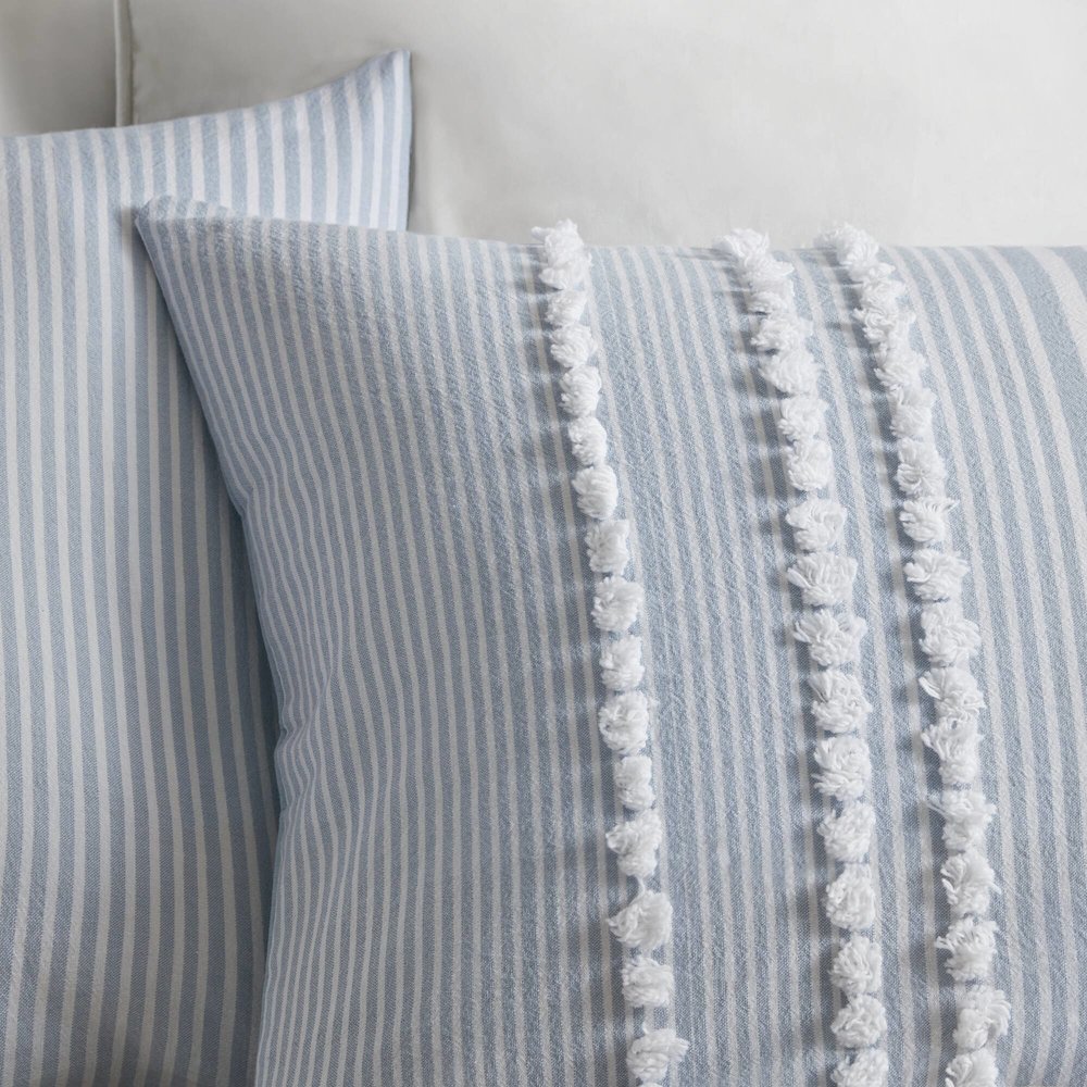 Anslee 3 Piece Cotton Yarn Dyed Comforter Set. Picture 4