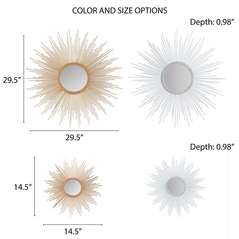 Sunburst Wall Decor Mirror 29.5"D. Picture 5