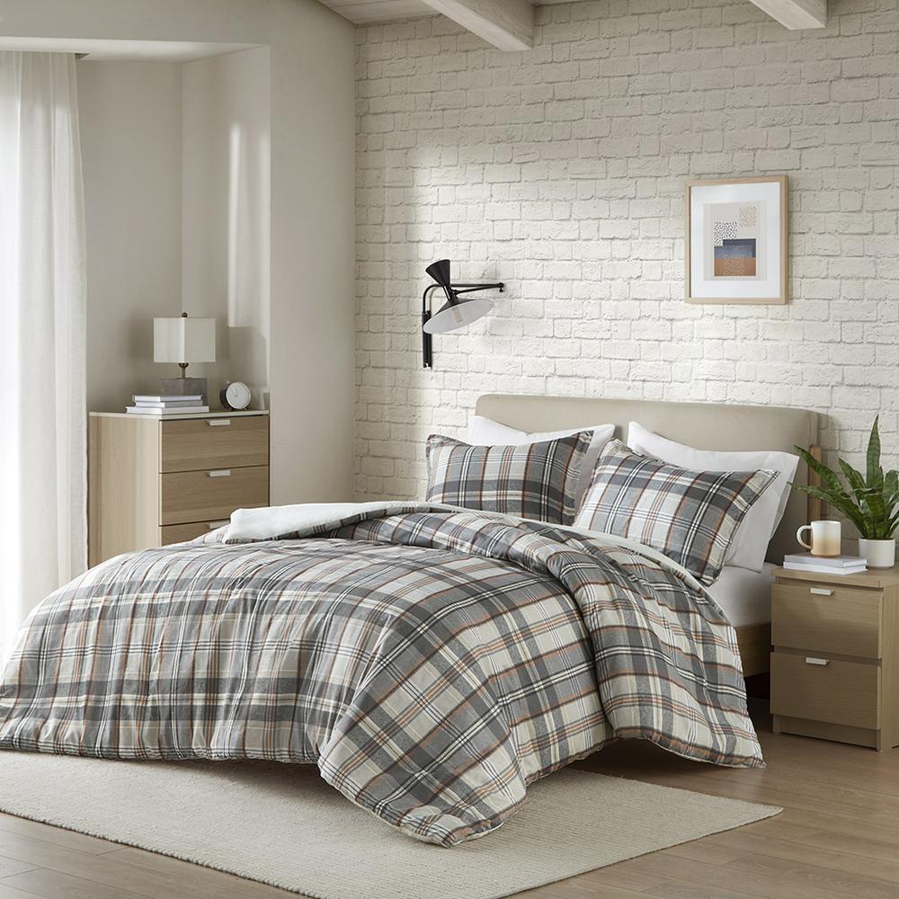 Plaid Duvet Cover Set. Picture 1