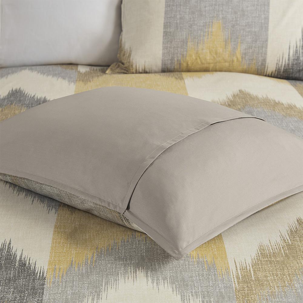 Alpine 3 Piece Duvet Cover Mini Set, Yellow color. Picture 5