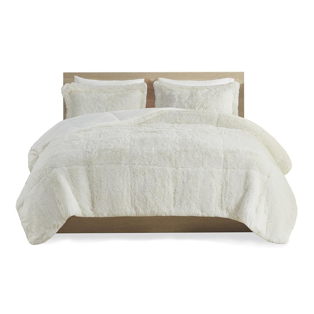 Shaggy Long Fur Comforter Mini Set. Picture 2