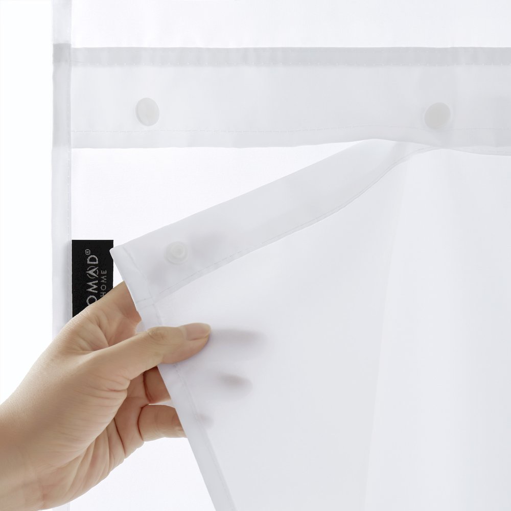 Plain Weave Essential Shower Curtain- Solid. Picture 2