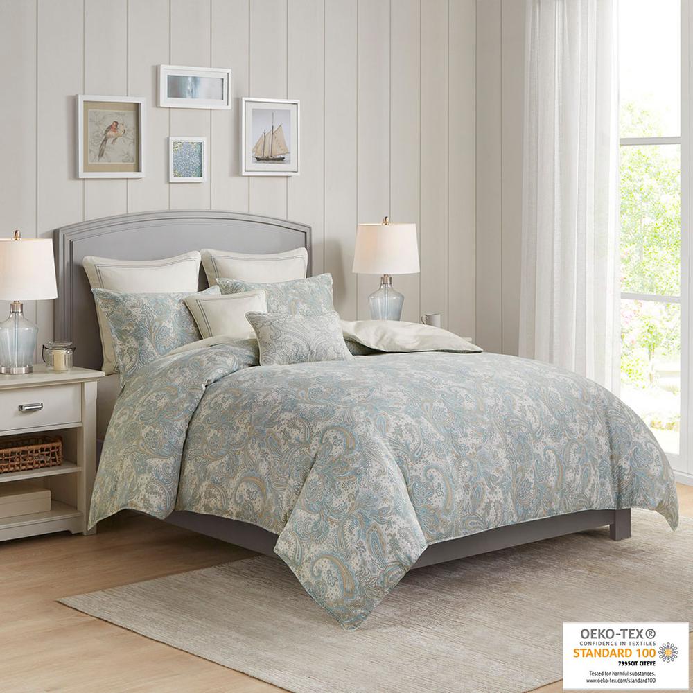 3 Piece Cotton Duvet Cover Set. Picture 4