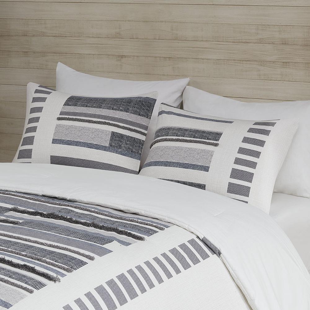 3 Piece Cotton Printed Comforter Set w/ trims. Picture 3