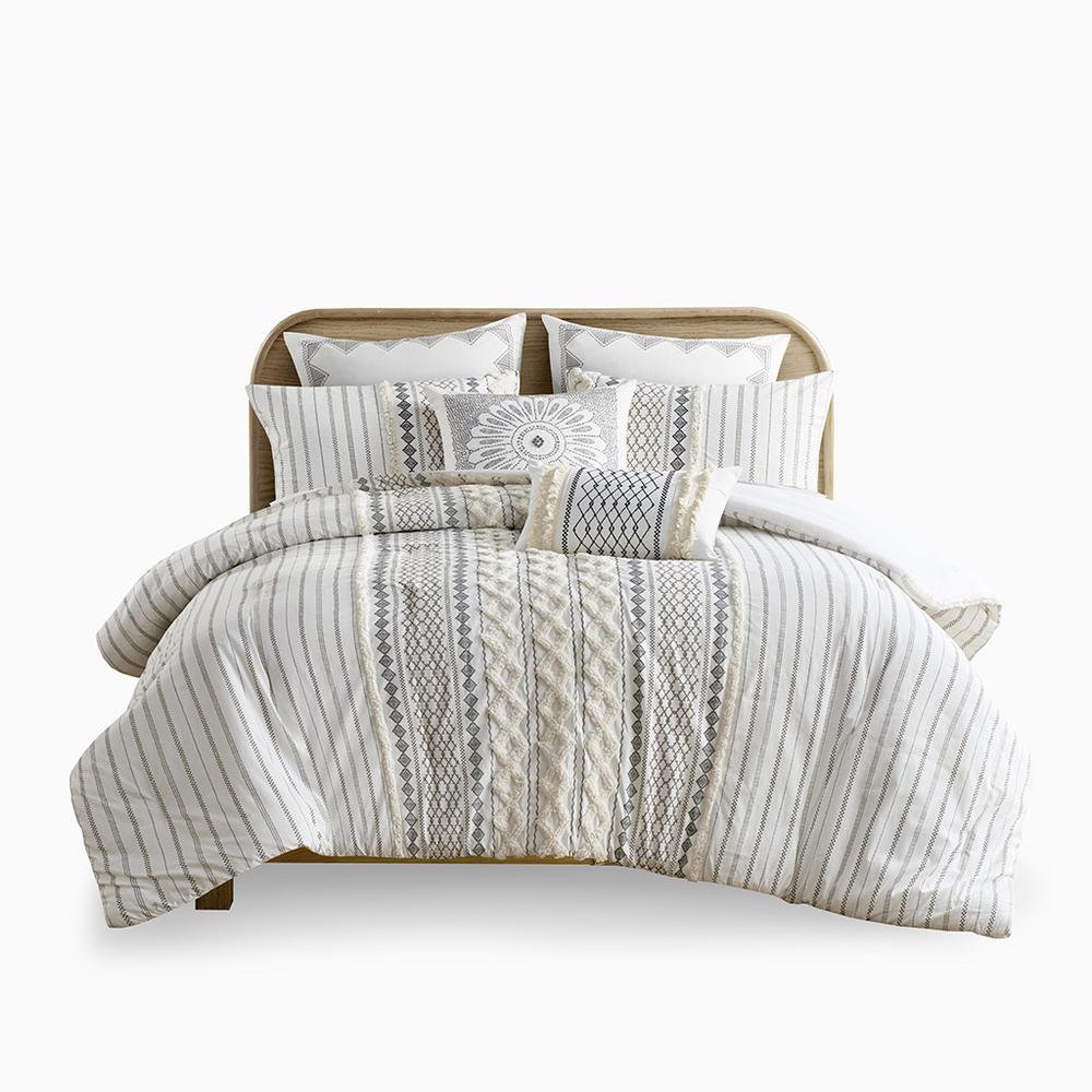 Cotton Printed Comforter Set with Chenille. Picture 1