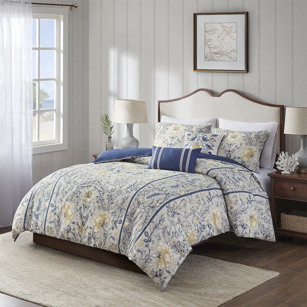 5 Piece Cotton Duvet Cover Set. Picture 4