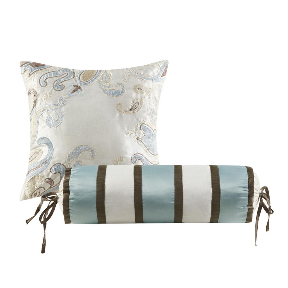 5 Piece Jacquard Bedspread Set with Throw Pillows. Picture 1