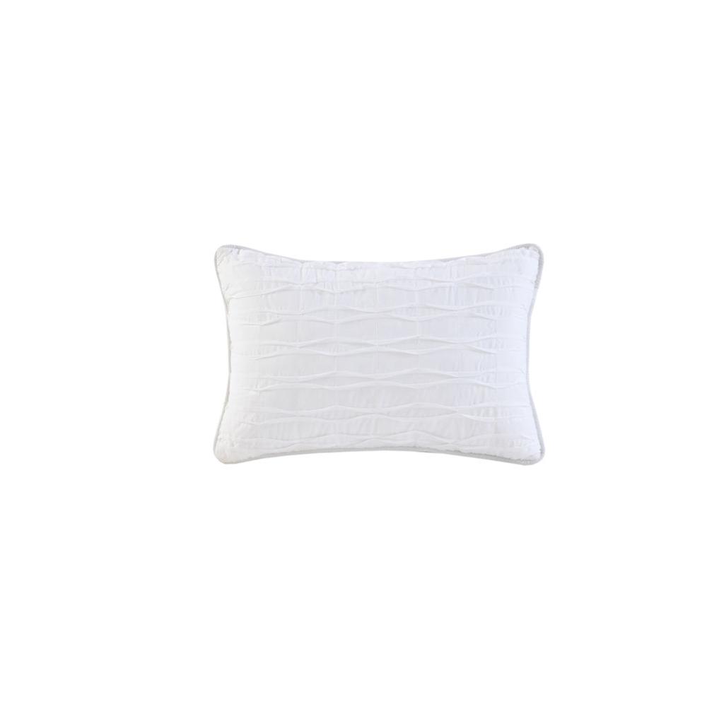4 Piece Cotton Seersucker Duvet Cover Set. Picture 1
