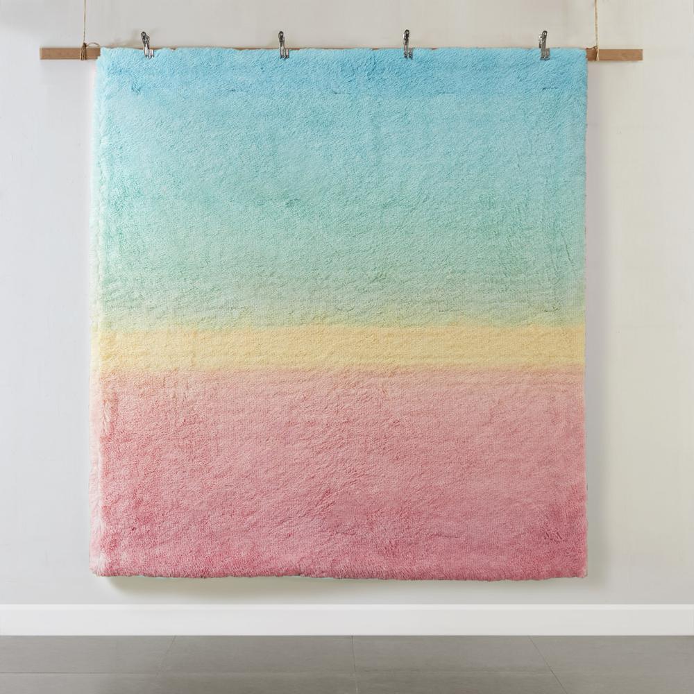 Ombre Shaggy Faux Fur Comforter Set. Picture 3