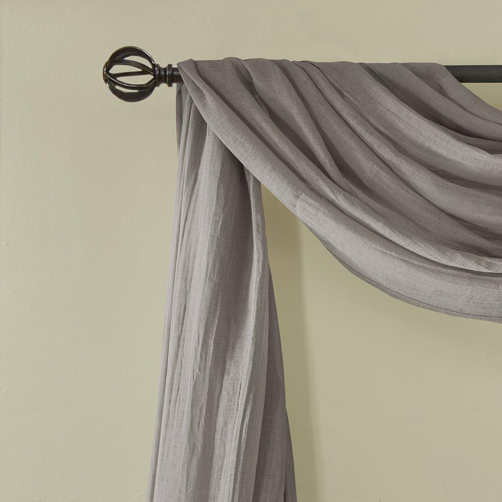 Solid Crushed Scarf Sheer. Picture 2