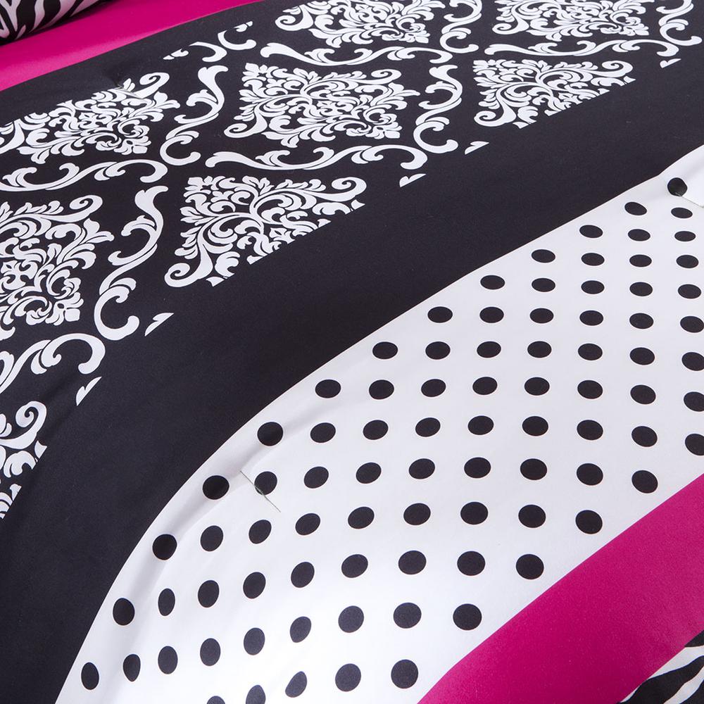 Reagan Comforter Set, Pink color. Picture 3