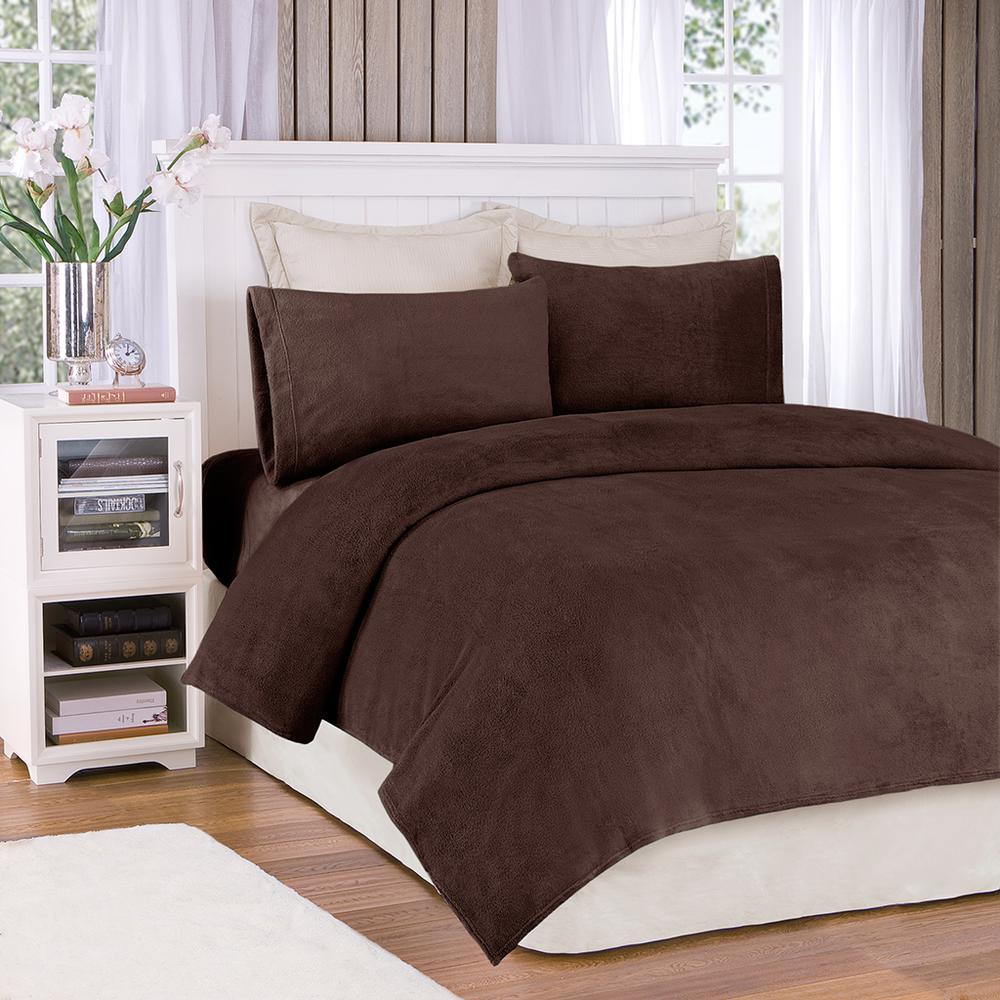 100% Polyester Knitted Plush Sheet Set,BL20-0451. Picture 1
