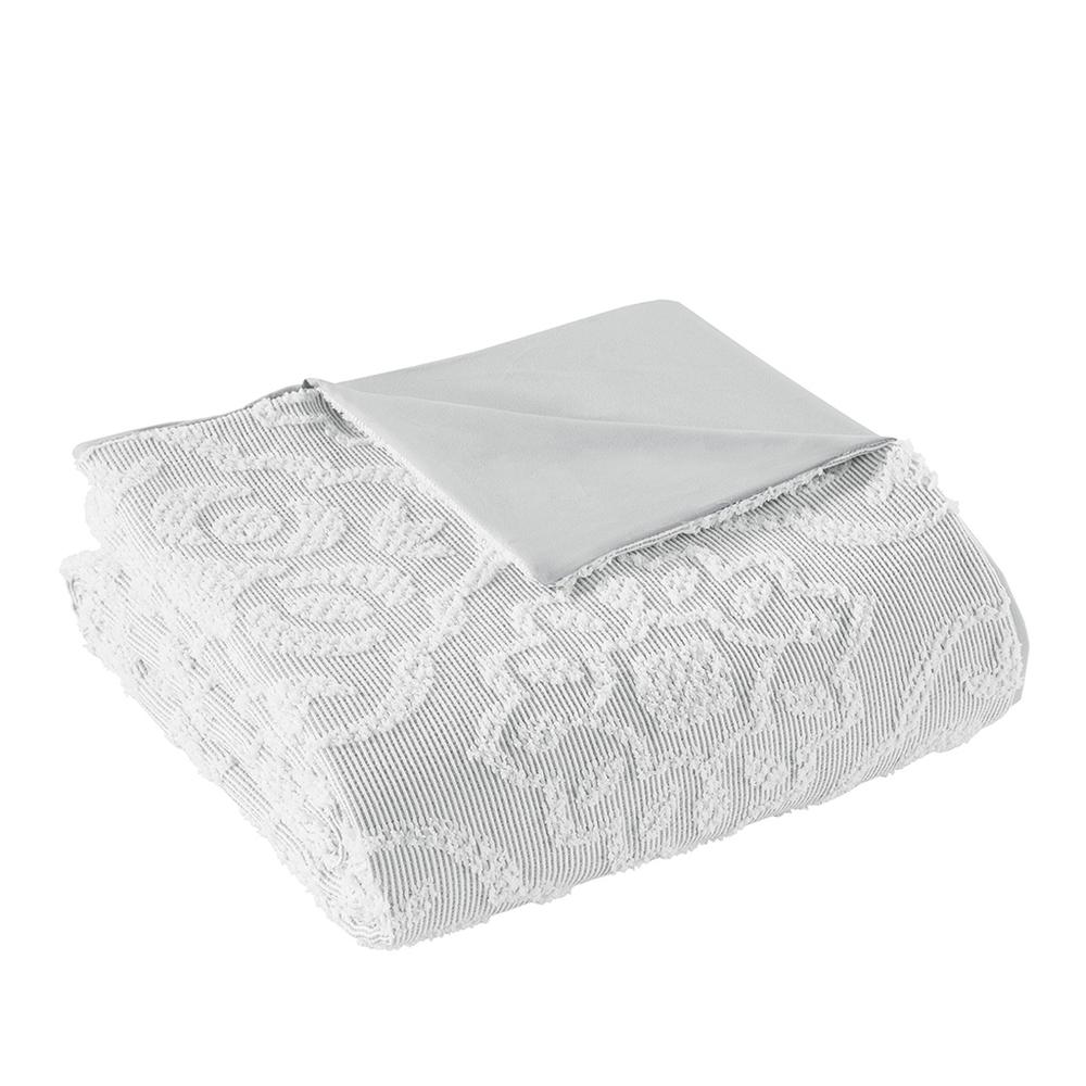 3 Piece Tufted Woven Medallion Duvet Cover Set. Picture 1