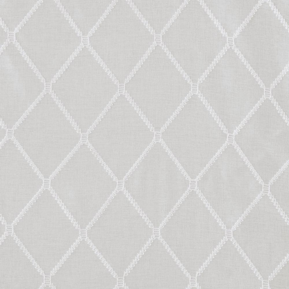 Diamond Sheer Embroidered Window Scarf. Picture 5