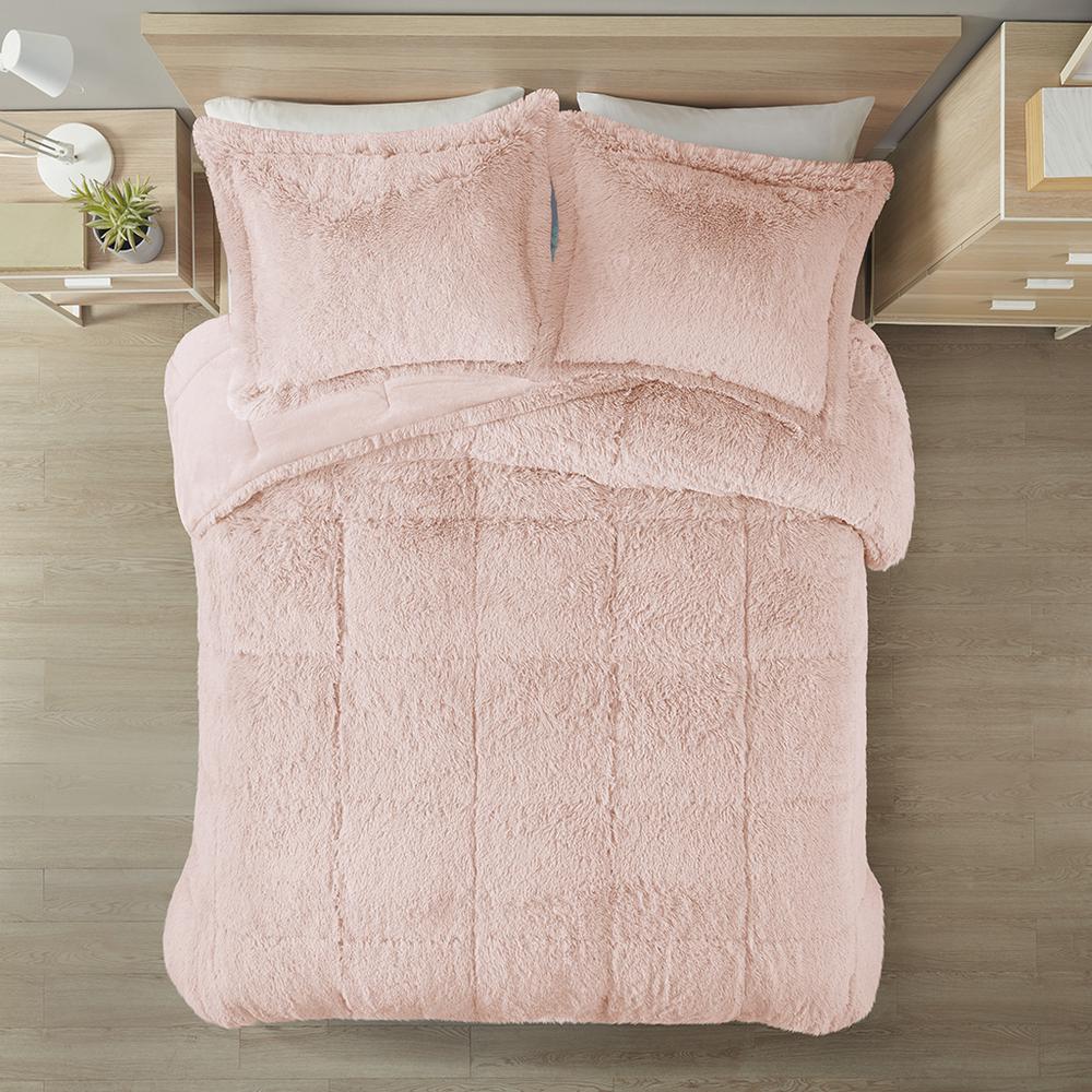 Shaggy Long Fur Comforter Mini Set. Picture 2
