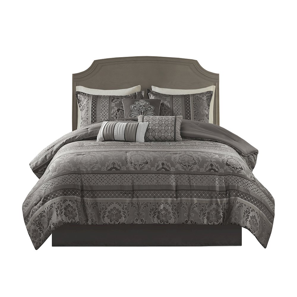 7 Piece Jacquard Comforter Set. Picture 3