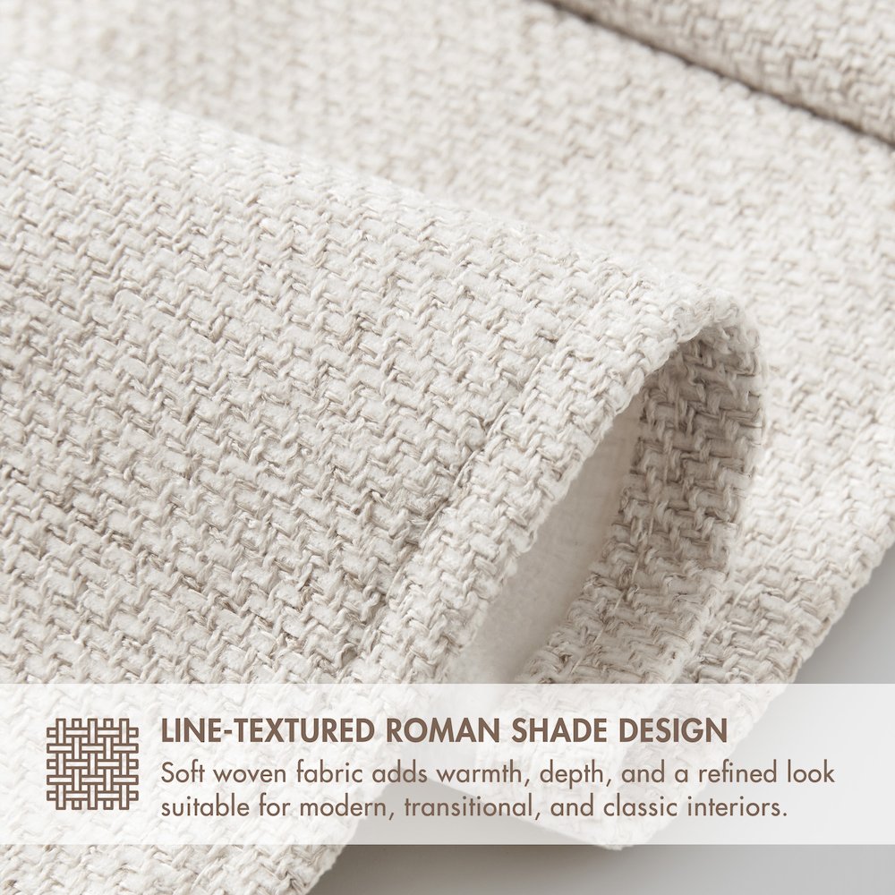 Mira Cordless Roman Shade. Picture 4