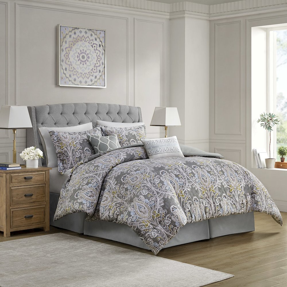 6 Piece Cotton Comforter Set. Picture 4