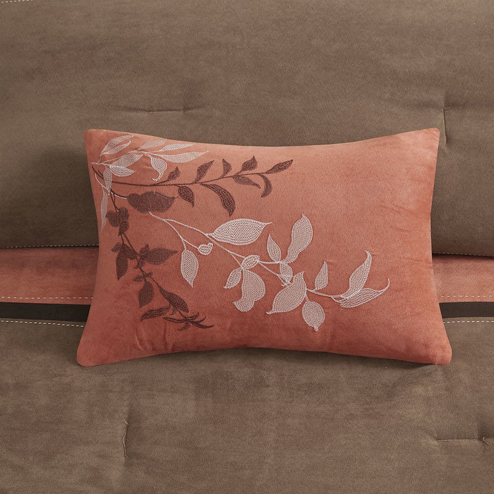 7 Piece Faux Suede Comforter Set. Picture 5