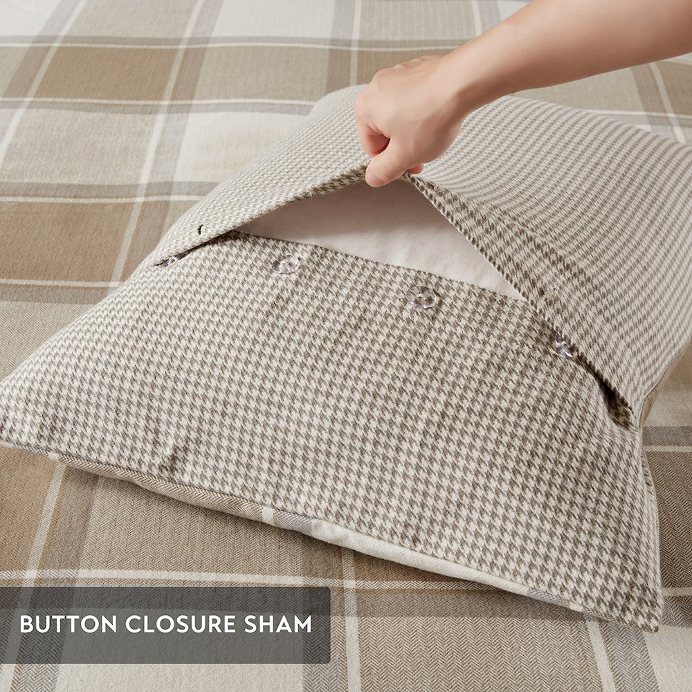 Urban Cabin Cotton Jacquard Comforter Set, Neutral color. Picture 4