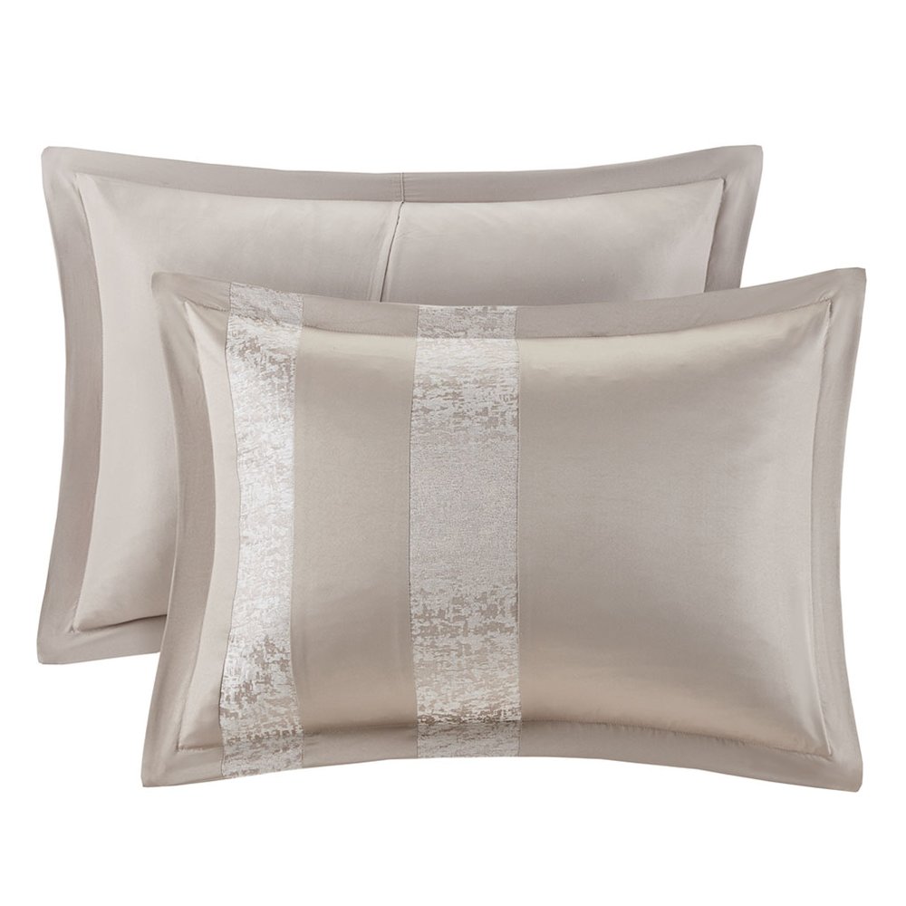 7 Piece Chenille Jacquard Comforter Set. Picture 2