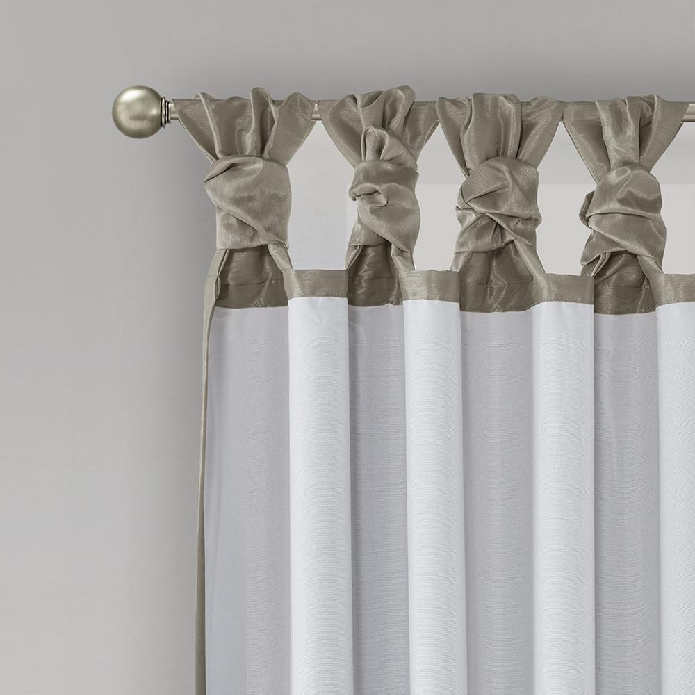 Twist Tab Total Blackout Window Curtain Panel. Picture 2