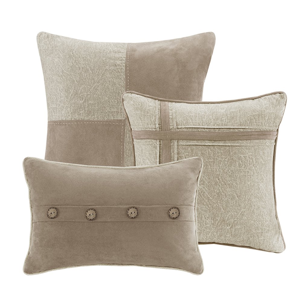 7 Piece Faux Suede Comforter Set. Picture 2